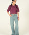 CROPPED KIMONO TEE