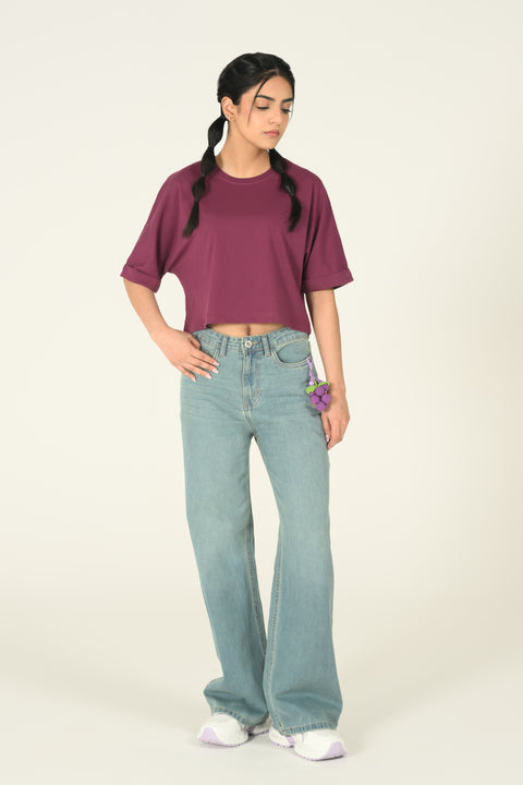 CROPPED KIMONO TEE