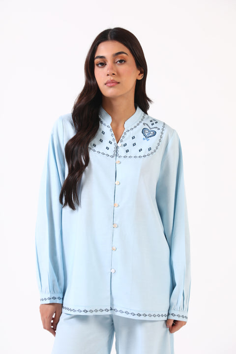 EMBROIDERED BUTTON-DOWN SHIRT
