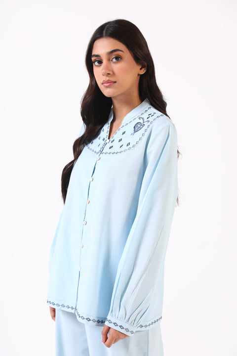 EMBROIDERED BUTTON-DOWN SHIRT
