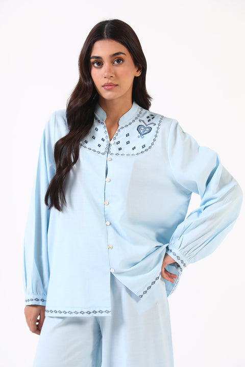 EMBROIDERED BUTTON-DOWN SHIRT