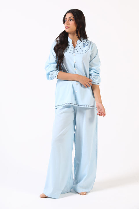 EMBROIDERED BUTTON-DOWN SHIRT