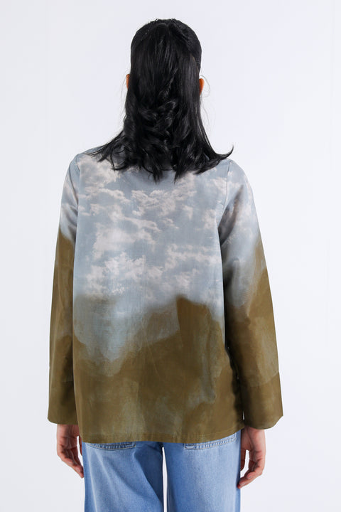 PRINTED BUTTON-DOWN SHIRT
