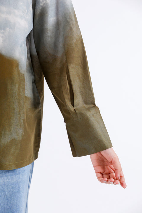 PRINTED BUTTON-DOWN SHIRT