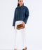 CROPPED BUTTON-DOWN TOP