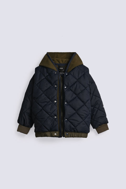 BOYS DOUBLE LAYERED PUFFER JACKET