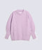 GIRLS CABLE KNIT SWEATER WITH PEARLS