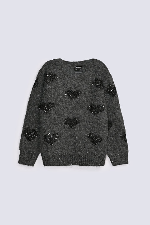 GIRLS FANCY KNIT SWEATER