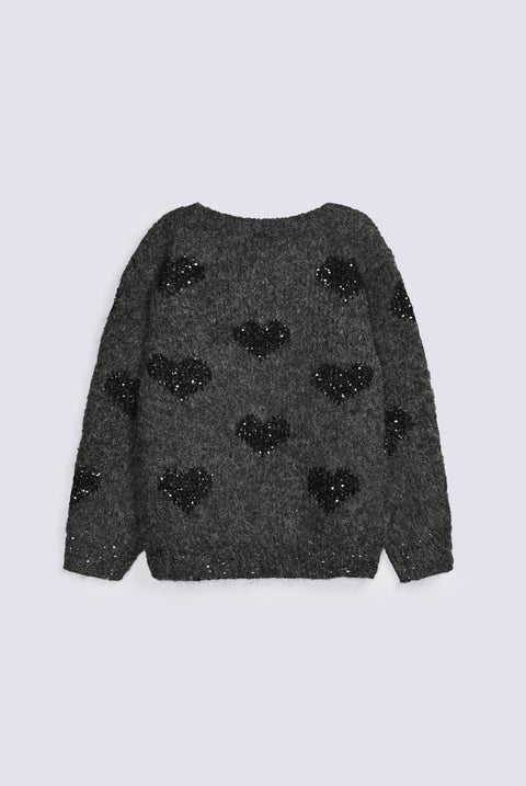 GIRLS FANCY KNIT SWEATER