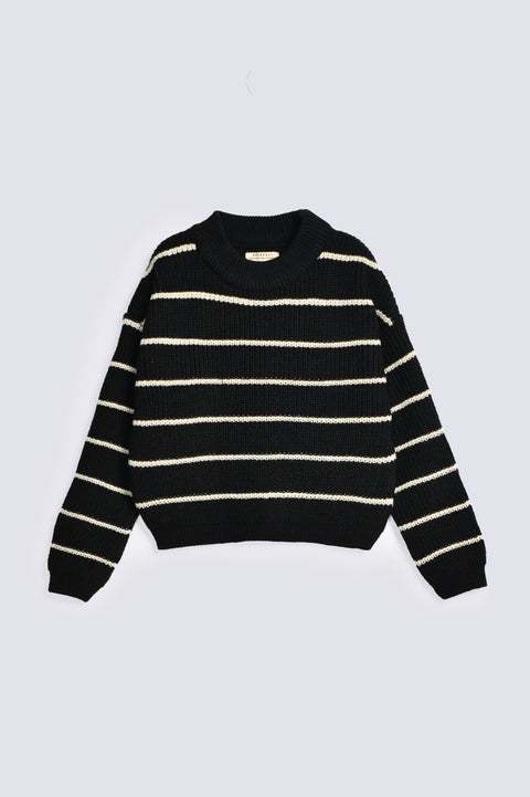 GIRLS BOXY STRIPERED SWEATERS