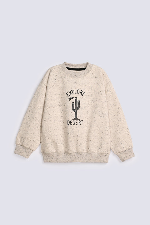 BOYS DROP SHOULDER NAP YARN SWEATSHIRT