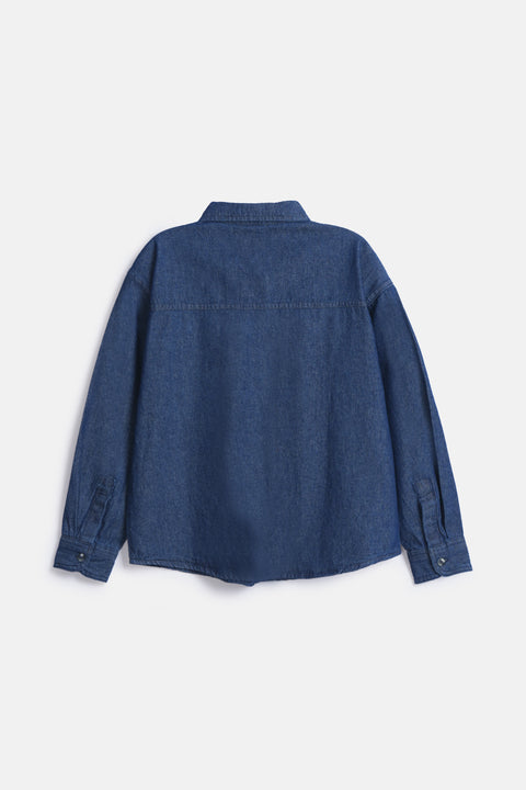 BOYS DENIM FULL SLEEVE SHIRT