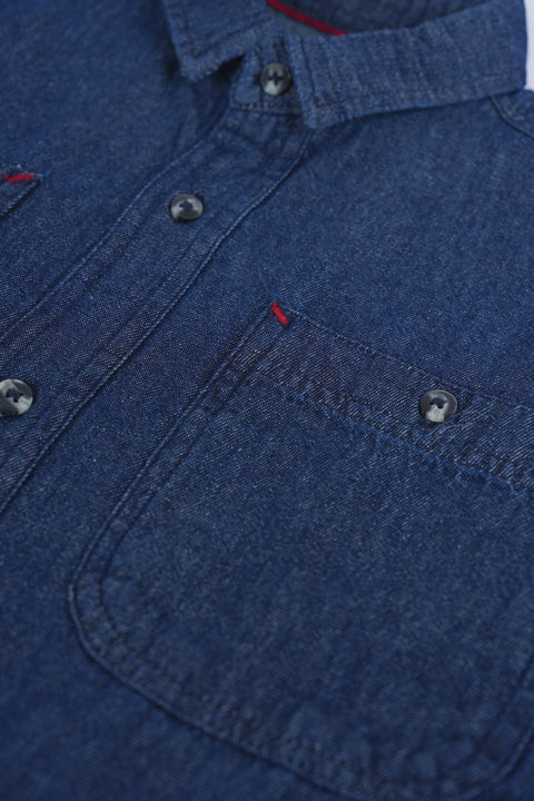 BOYS DENIM FULL SLEEVE SHIRT