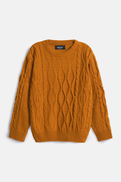 BOYS CABLE KNIT SWEATER