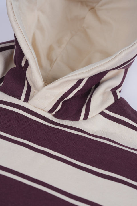 BOYS STRIPED HOODED TOP