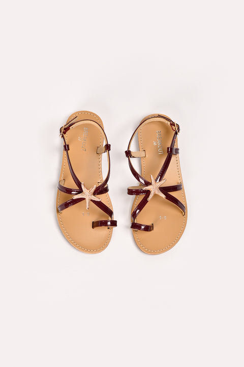 GIRLS STARFISH CHARM STRAP SANDALS